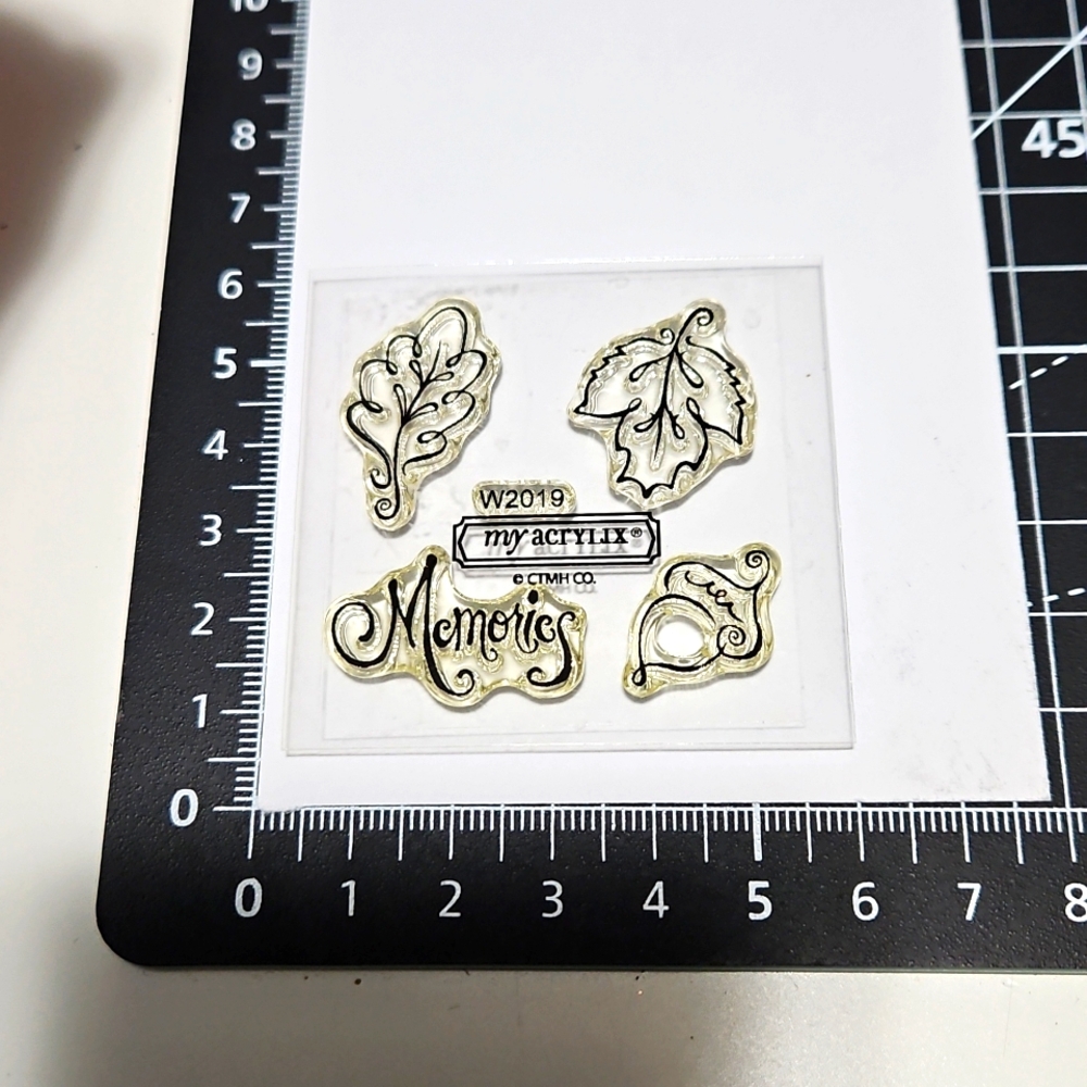 Memories CTMH mini clear stamp set my Acrylix